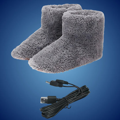 HeatComfort | Electric Heated Slippers – Soft Fleece – USB Charging – Soothes Cold Feet