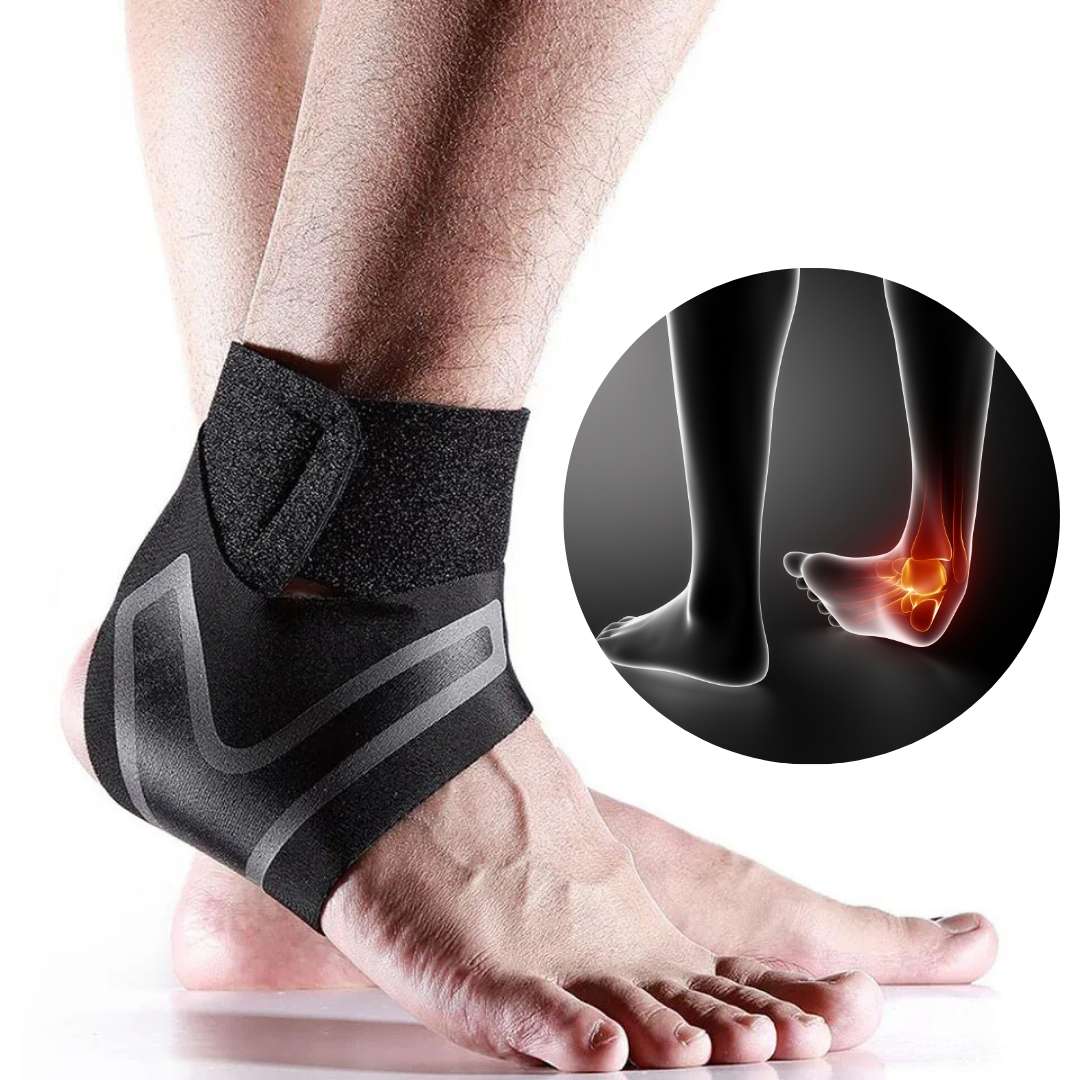 OrthoFlex Adjustable Elastic Ankle Brace | for Injury Recovery - Daily Support