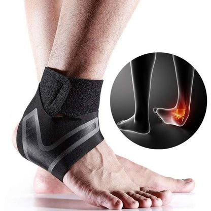 OrthoFlex Adjustable Elastic Ankle Brace | for Injury Recovery - Daily Support