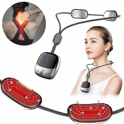 NeckEasePro Portable EMS Cervical Spine Massager | Pain Relief for Neck and Shoulder Tension - Muscle Relaxation