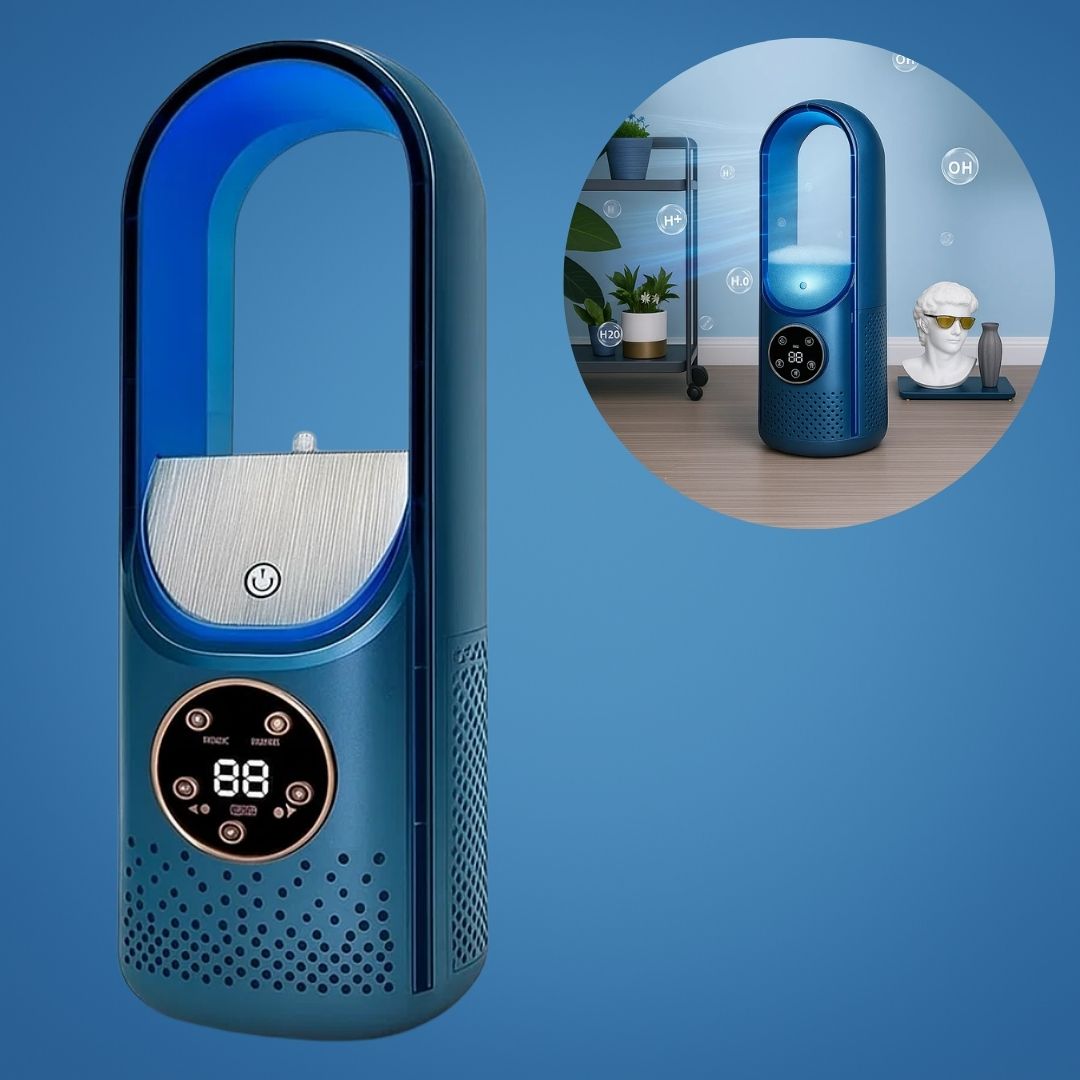 CoolMist | Portable Air Cooler Humidifier – Adjustable Quiet Mist – USB-Powered Compact – Personal Desk & Bedside Comfort for All-Day Freshness