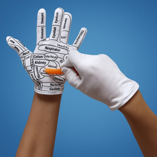 HandEase | Reflexology Gloves – Hand Pain Relief – Boost Circulation – Elastic Non‑Slip Fit – Acupressure Massage Therapy for Sore Hands at Home