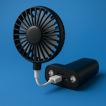BreezeMate | USB Cooling Mini Fan – Silent Operation – Lightweight Pocket Size – Powerful Breeze – Comfort for Desk Office Commute