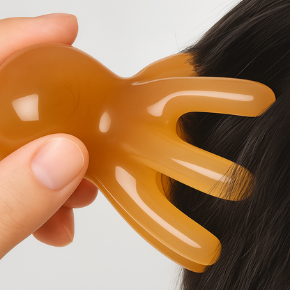 SereneWave | Octopus Scalp Massager – Stress Relief Tool – Lightweight Resin Design – Boosts Circulation – For Travel Relaxation & Hair Health