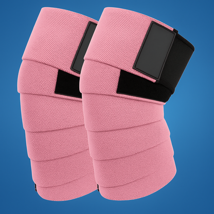 LiftGuard | Powerlifting Knee Wraps – Injury Prevention – Non-slip Long Design – Squats and Strength Training
