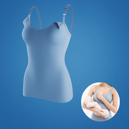 Nurtura | Maternity Breastfeeding Top – Leak-proof Support Pads – Stretch Cotton – Confidence for New Mothers