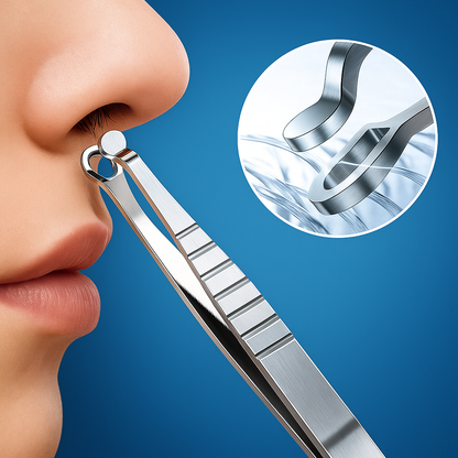 TrimSure | Nose Hair Tweezers – Safe Round Tip Design – Stainless Steel – Precise Grooming for Nose & Face