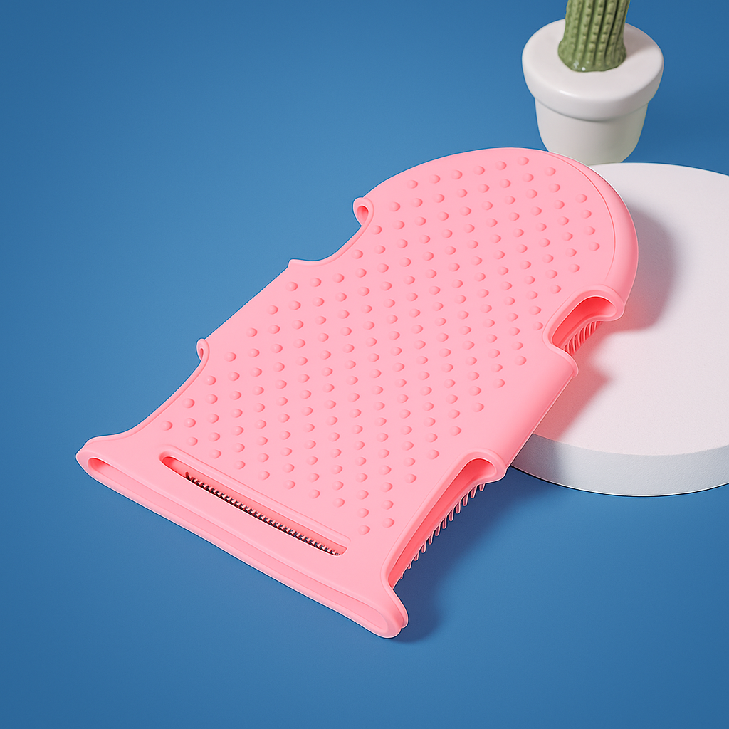 SiliceaCare | Silicone Body Scrubber Glove – Gentle Exfoliation – Antibacterial Washable Design – Smooth Skin for All Types