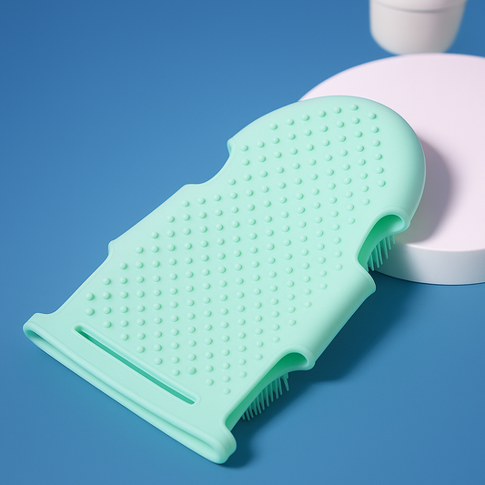 SiliceaCare | Silicone Body Scrubber Glove – Gentle Exfoliation – Antibacterial Washable Design – Smooth Skin for All Types