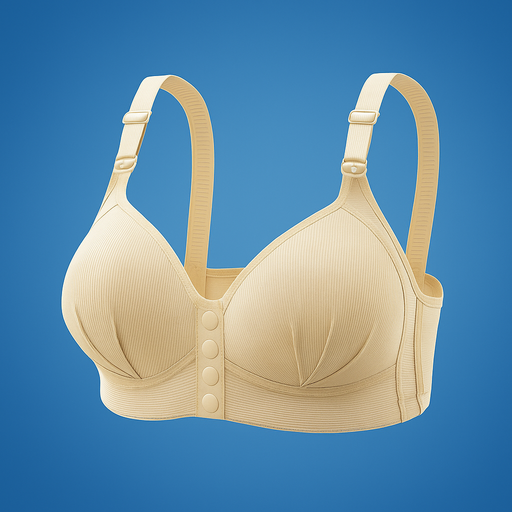 Luvina | Plus Size Push-Up Bra – Wireless Front Closure – Breathable Lift Support – Everyday Comfort & Ease