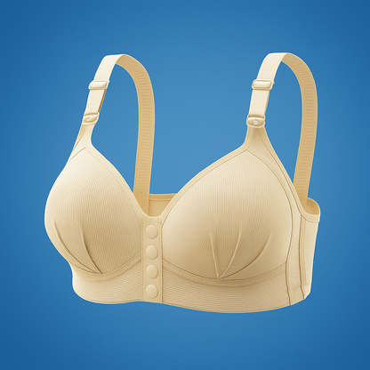 Luvina | Plus Size Push-Up Bra – Wireless Front Closure – Breathable Lift Support – Everyday Comfort & Ease