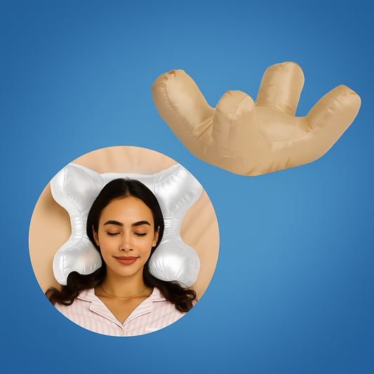 SkinRest | Anti Wrinkle Face Pillow – Cooling Memory Foam – Contoured Pressure Relief – Side Back Stomach Sleepers