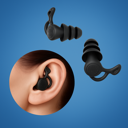 AquaSeal | Swimming Earplugs – Triple Layer Waterproof Fit – Soft Reusable Silicone – Swimmers Preventing Water In Ears