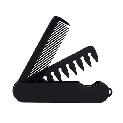 PocketTame | Pocket Hair Comb – Two In One Wide And Fine Teeth – Lightweight Portable Design – Daily Hair And Beard Grooming