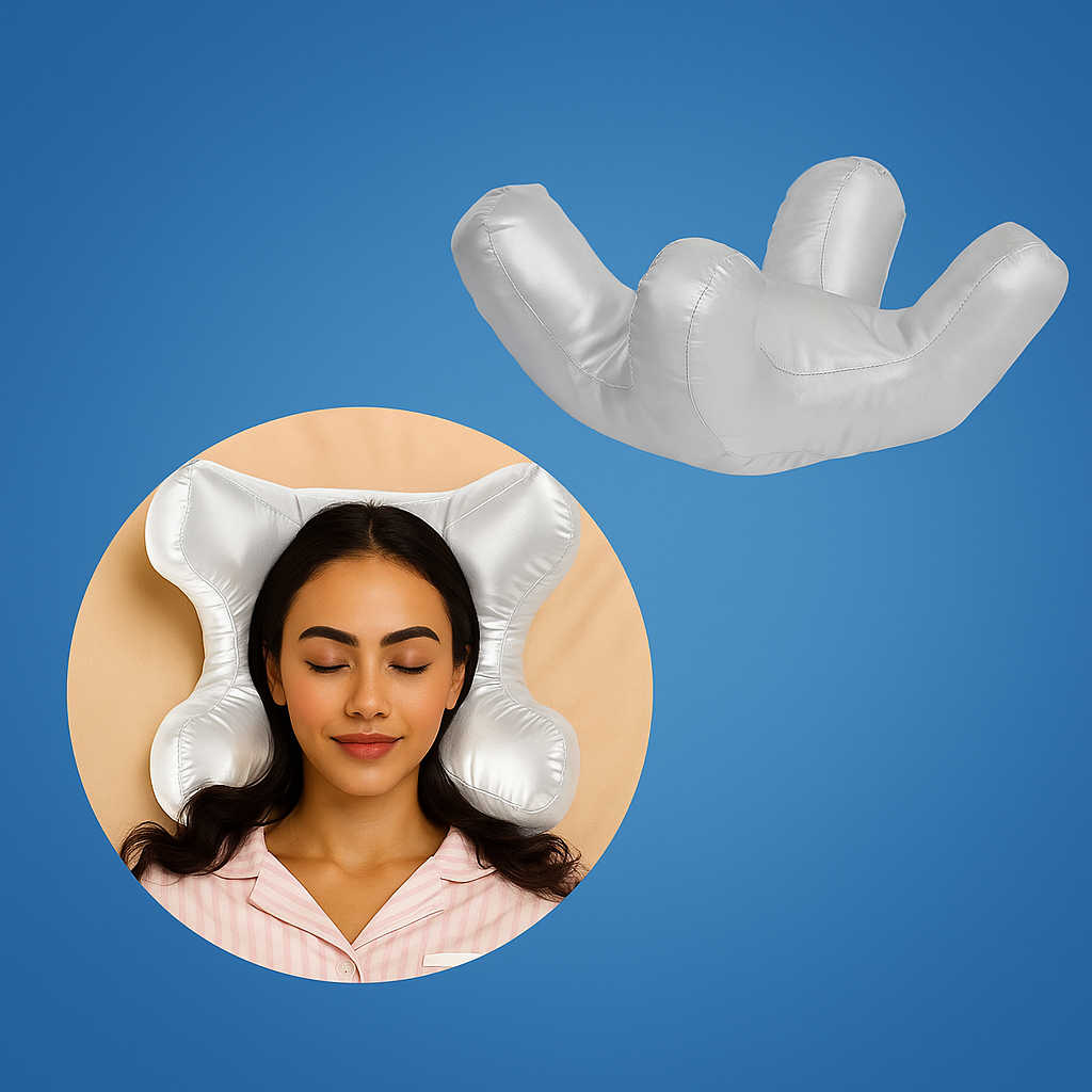 SkinRest | Anti Wrinkle Face Pillow – Cooling Memory Foam – Contoured Pressure Relief – Side Back Stomach Sleepers