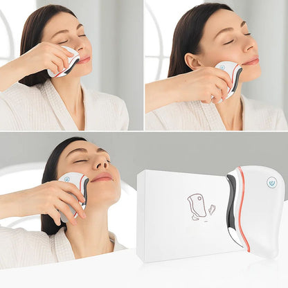 GlowLift | Face Sculpting Tool – Ultrasonic Vibrations – Red LED Light – Anti-Ageing for Women