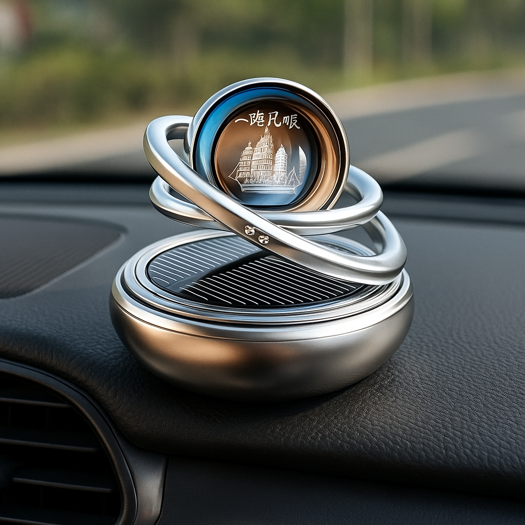 EcoFresh | Solar Car Air Freshener – Odour Elimination – Continuous Fragrance – Stylish Dashboard Design – No Batteries Needed