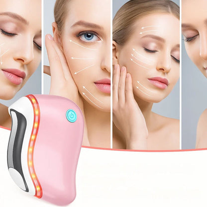 GlowLift | Face Sculpting Tool – Ultrasonic Vibrations – Red LED Light – Anti-Ageing for Women