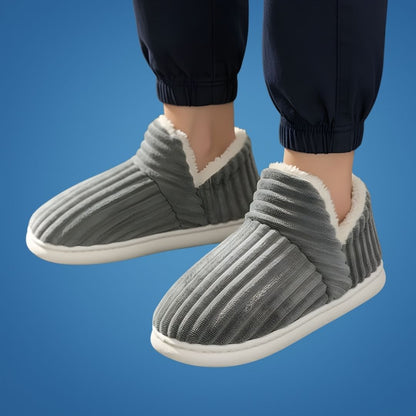 HeatEase | Winter Warm House Slippers – Closed-Toe Anti-Slip Sole – Thick Cushioned Support – Keeps Feet Cosy and Pain-Free All Day