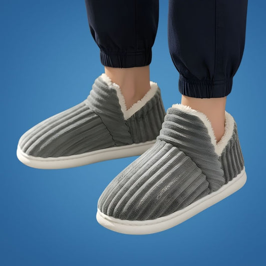 HeatEase | Winter Warm House Slippers – Closed-Toe Anti-Slip Sole – Thick Cushioned Support – Keeps Feet Cosy and Pain-Free All Day