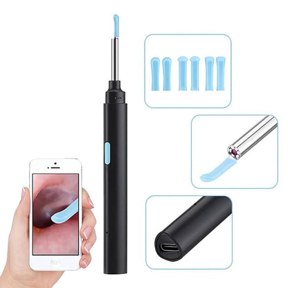 EarScope Pro - Smart Visual Earwax Removal Tool | LED Camera and Soft Tips - Safe and Precise Ear Cleaning
