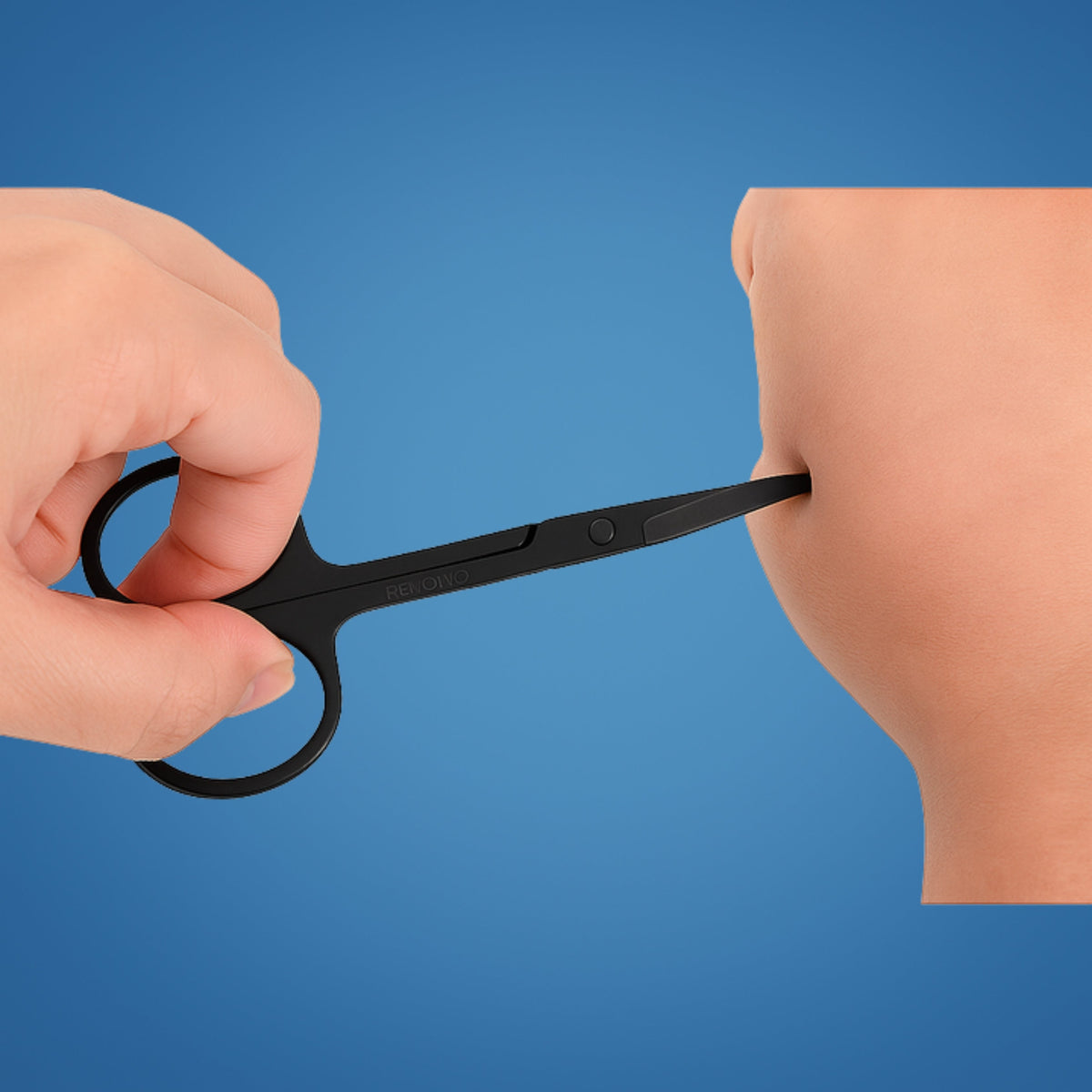 SafeTrim | Nose Hair Scissors – Rounded Tip Safety – Rust-Resistant Stainless Steel – Painless Grooming for Men & Women