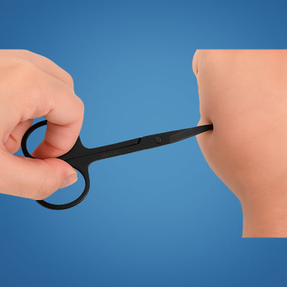 SafeTrim | Nose Hair Scissors – Rounded Tip Safety – Rust-Resistant Stainless Steel – Painless Grooming for Men & Women