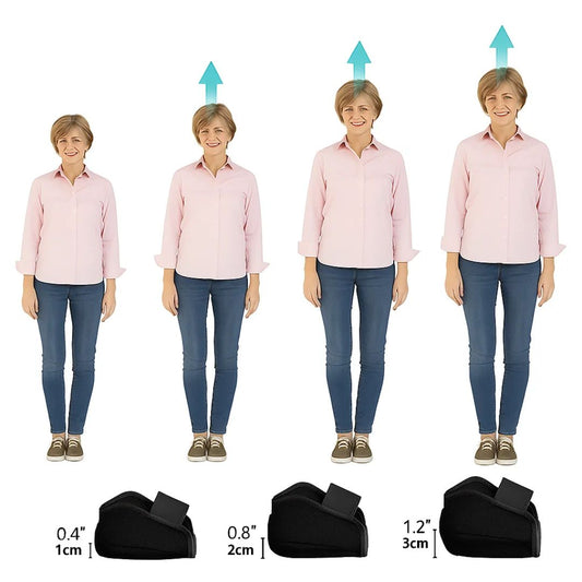 ElevateEase | Heel Lift Insoles – Height Increase – Pain Relief – Improved Posture - Everyday Comfort