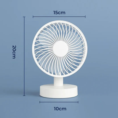 CoolBreeze | Portable USB Desk Fan – Silent Operation – Compact Lightweight – Instant Cooling Relief – Stay Cool for Office Bedroom Travel
