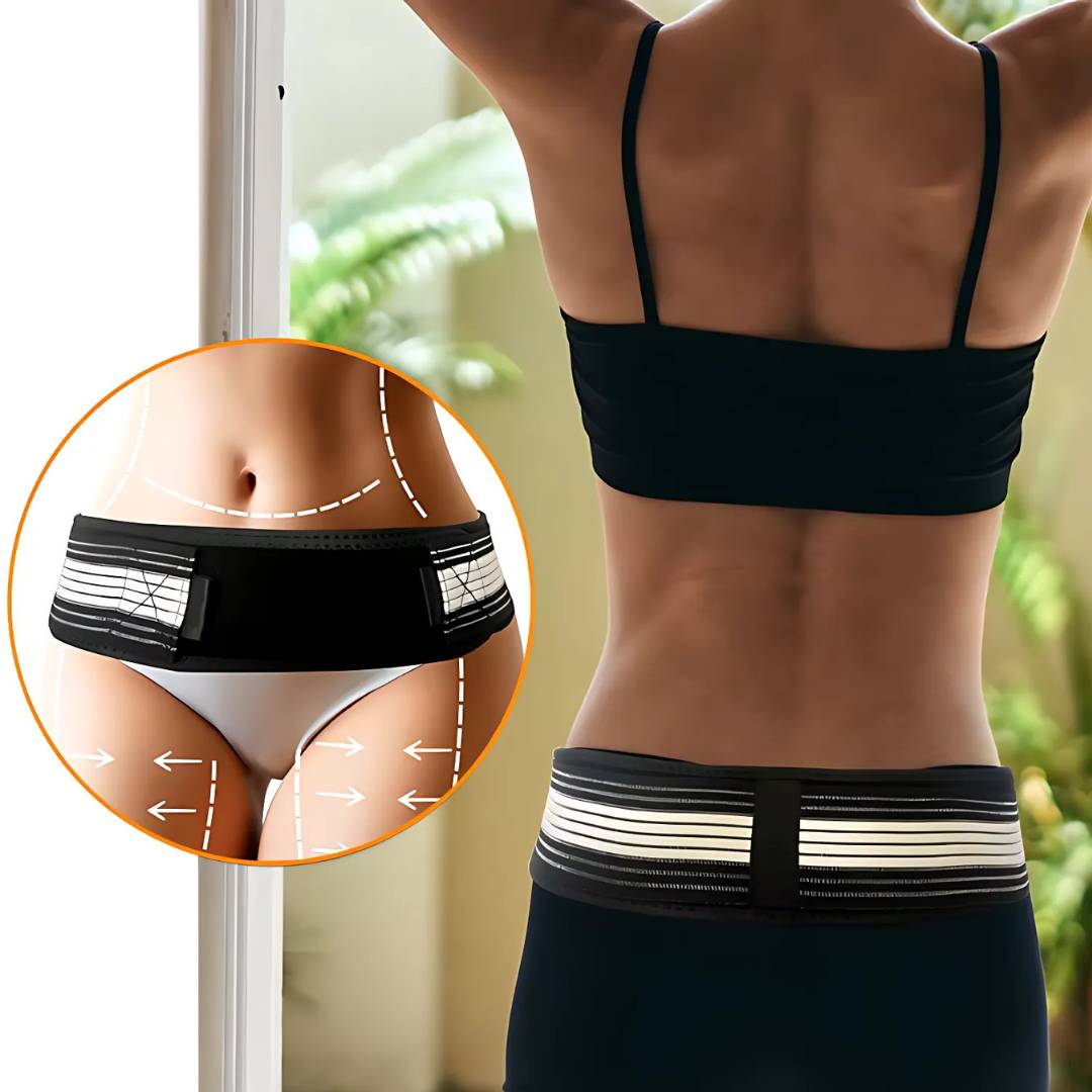 BackGuard Lumbar Support Belt | Lower Back Pain Relief - Adjustable Fit for Posture Correction - Injury Prevention - Active Use