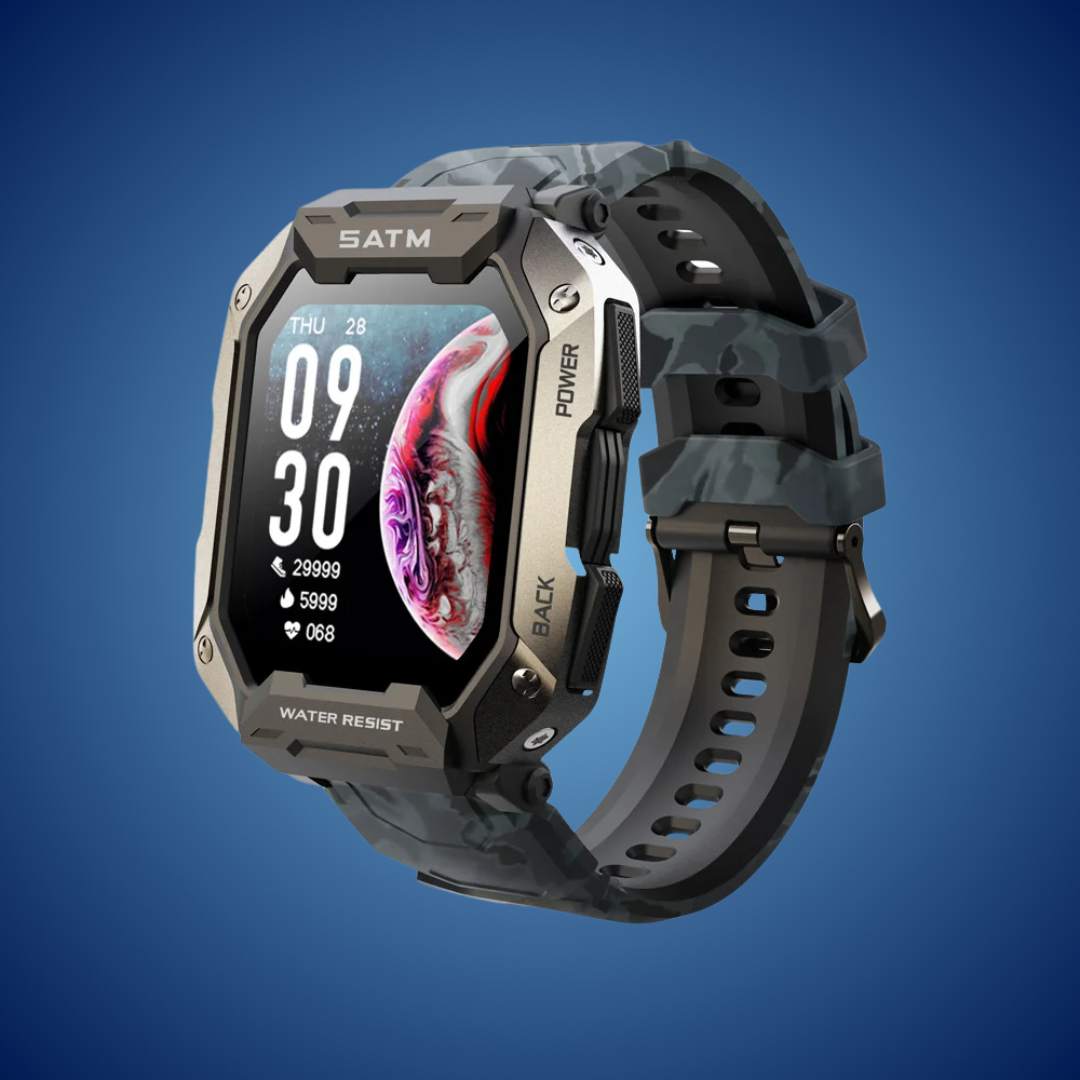 TactiX ARMY Series Smartwatch With Military Design | Durable GPS - Fitness Tracker - for Outdoor Adventures - Military Personnel and Tactical Use