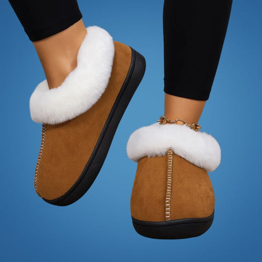SnuggleStep | Warm Indoor Footwear – Memory Foam Sole – Faux Fur Lining – Anti-Slip Grip – All-Day Comfort & Pain Relief on Hard Floors