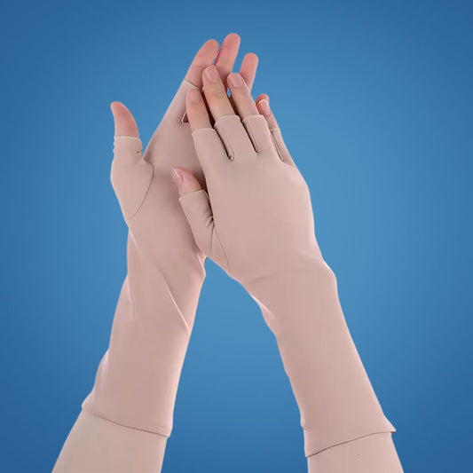 SunGuard Pro | Sun Protection Gloves – Prevents Sunburn – Breathable Stretch – Fingerless Comfort for Outdoor Use