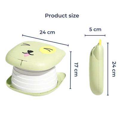 TravEase Potty | Portable Potty Toddler – Odour-Blocking Liners – Strong 50 kg Capacity – Travel & Day Out Use