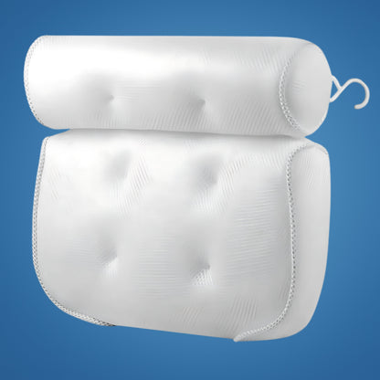 SoakEase Bath Pillow – Neck & Head Support – Non-Slip Cushion – Enhances Relaxation – Fits All Bathtubs – Soft & Comfortable
