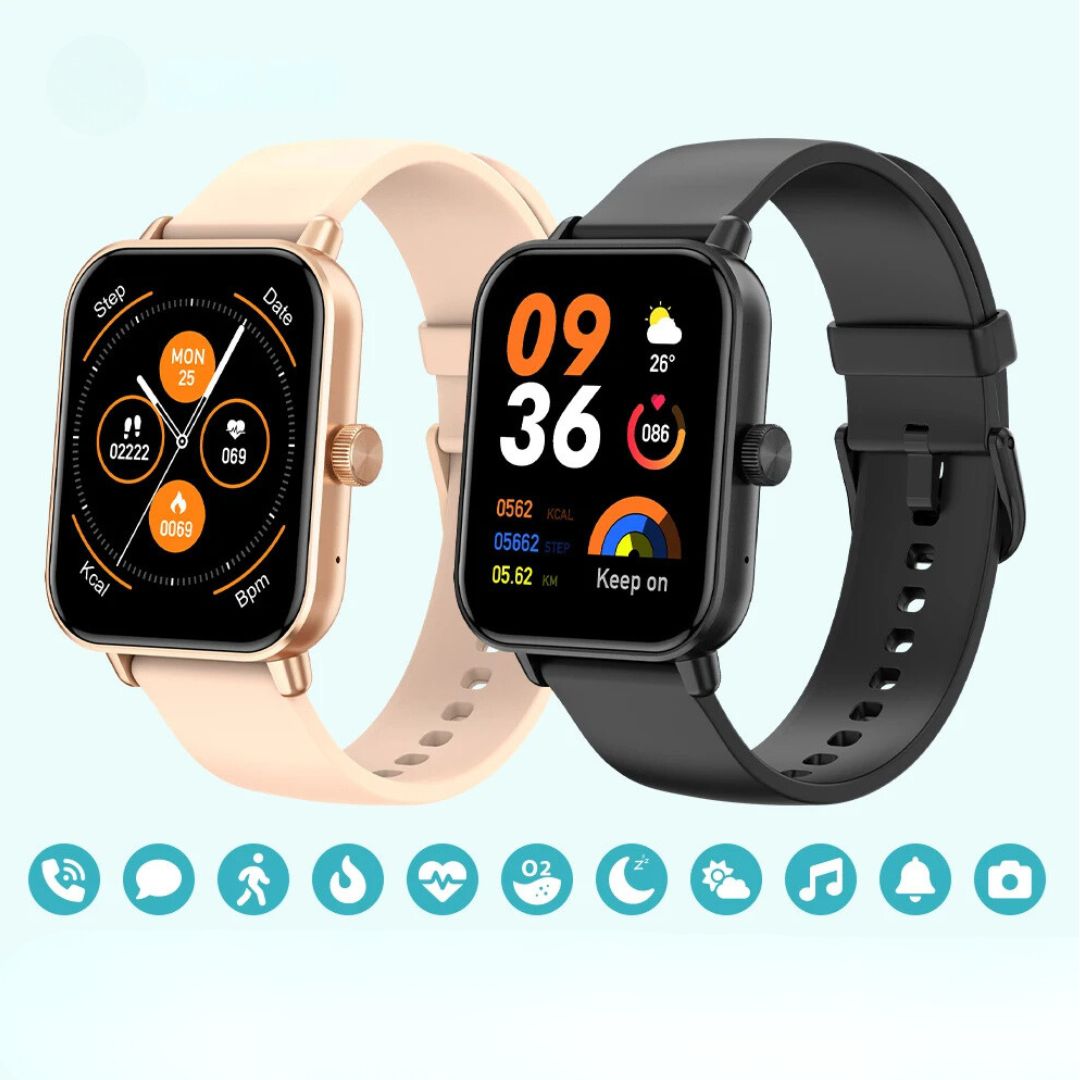 VitalEase Smartwatch | Health Tracking - Heart Rate Monitoring - Sleep Tracking - Fitness and Running Tracking