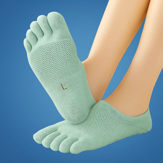 CoolStride | Invisible Toe Socks – Breathable Mesh for Sweat Control – Invisible Anti-slip Fit – Summer Trainers & Walking Comfort