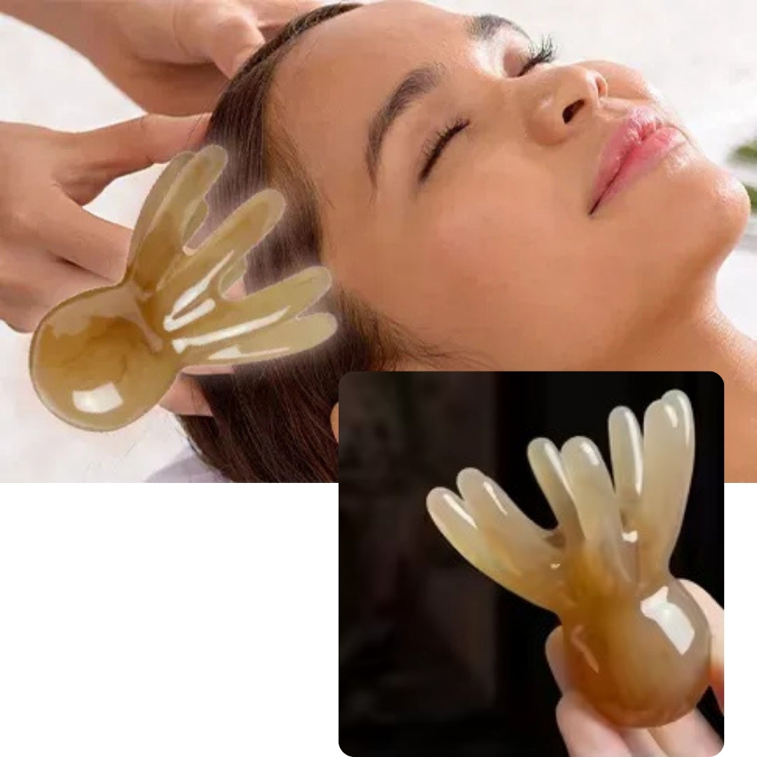 SereneWave | Octopus Scalp Massager – Stress Relief Tool – Lightweight Resin Design – Boosts Circulation – For Travel Relaxation & Hair Health