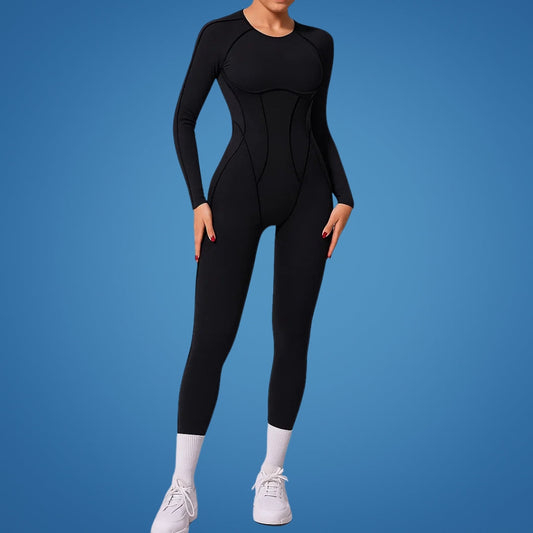 FitCurve | Women’s Fitness Bodysuit – Open Back Ventilation – Breathable Lightweight Fabric – Stay Cool, Move Freely, Train Harder