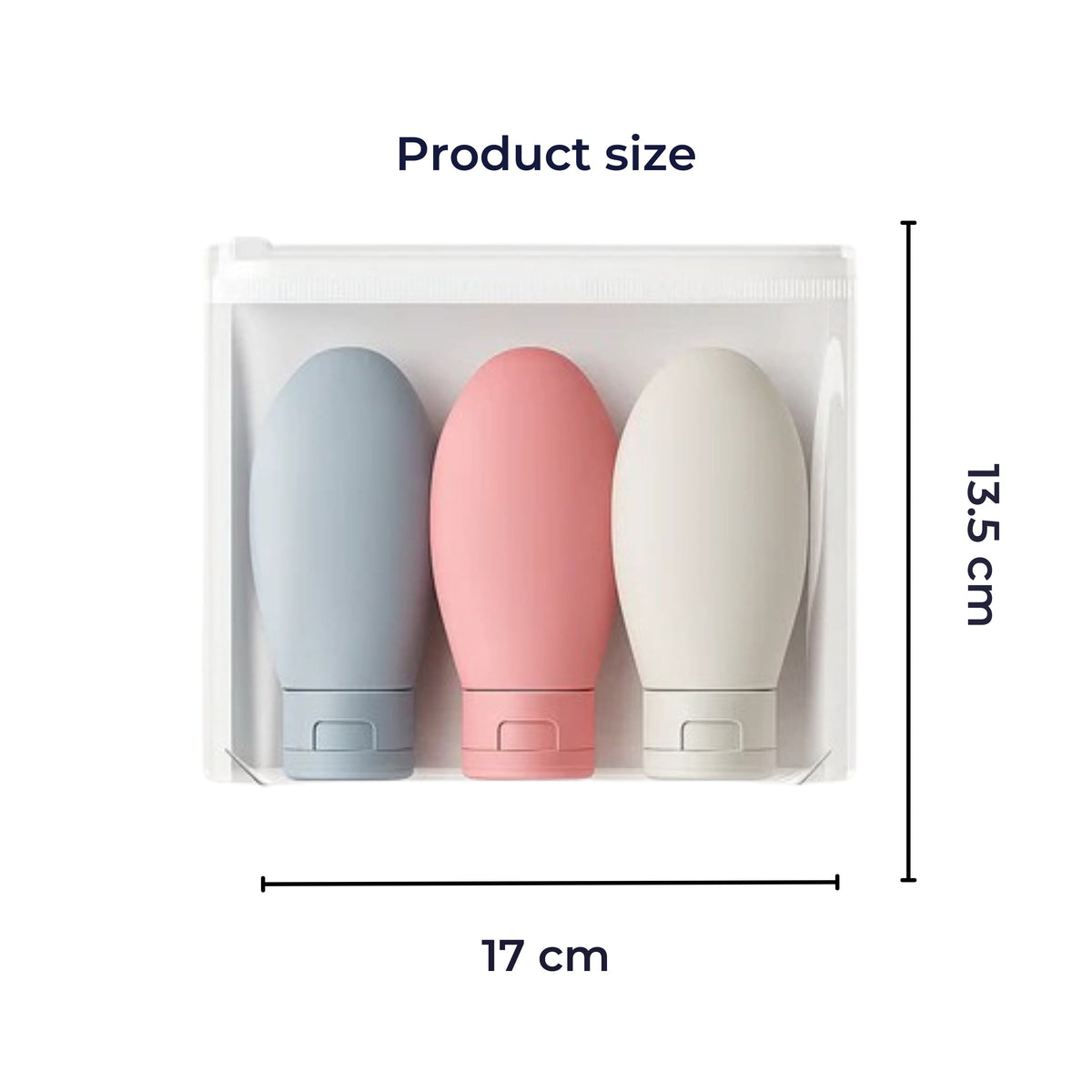EcoVoyage Kit | Travel Cosmetic Bottle Set – Leak-Proof Silicone – 60 ml Refillable – Ideal for Carry-On Trips