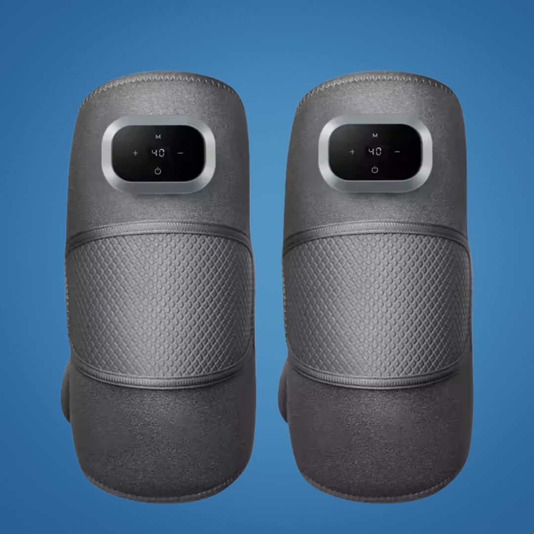KneeEase | Heated Knee Massager – Triple Therapy – Adjustable Compression – Pain Relief for Arthritis & Recovery