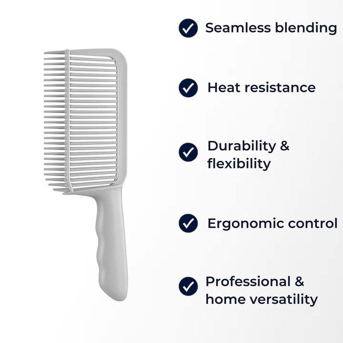 FadeMaster | Fade Comb – Heat-Resistant Hair Blending Tool – Flexible Durable Plastic – Professional Barber & Home DIY Haircut Styling