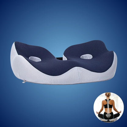 SitSmart Adjustable Memory Foam Sit Bone Relief | Seat Cushion for Tailbone Pressure Pain - Posture Support in Office Chairs