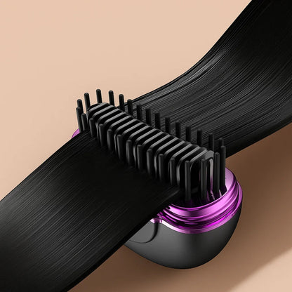 GlamGo | Portable Hair Straightener – Fast Heat Up – Mini Comb Design – Frizz-Free Finish – Quick Touch-Ups for Travel & Daily Use