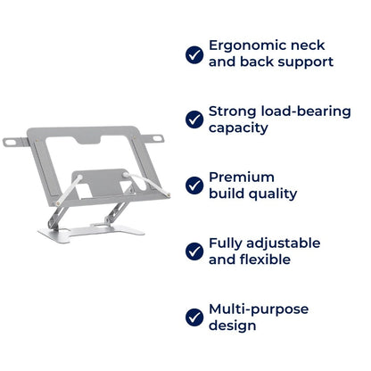 ReadEase | Adjustable Reading Stand – Ergonomic Neck-Relief – Foldable Compact Design – For Home, Office & Desk Comfort