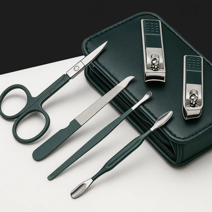 NailEase | 6‑Piece Nail Care Kit – Precise Nail Trimming – Durable Stainless Steel – Compact Design – Ideal for Travel, Home & Everyday Grooming