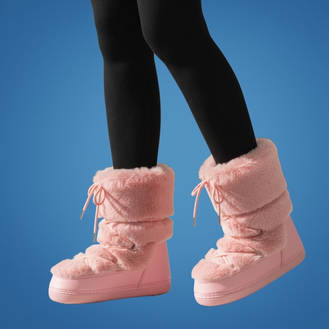 FrostStride | Women’s Moon Boots – Waterproof Snow Defence – Plush Faux Fur Lining – Warm Comfort – Non Slip Grip for Cosy Winter Walks