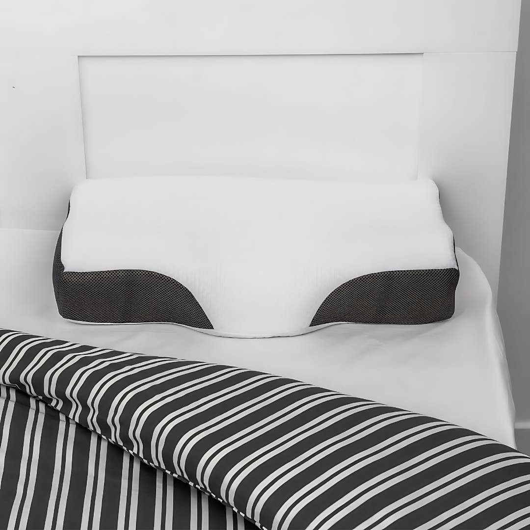 RestAlign Memory Foam Neck Support Pillow | Contoured Alignment for Neck Pain Relief and Improved Sleep Quality