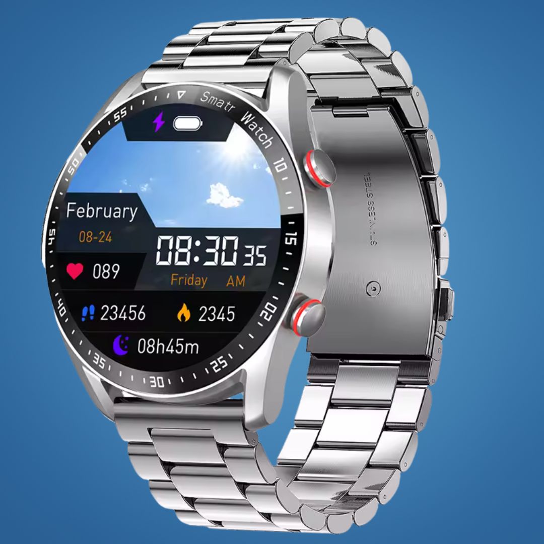 FitTrack | Non-Invasive Fitness Smart Watch - Tracks Physical Activity - Heart Rate - Sleep - Workout - Water Resistant