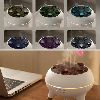 AirSoothe | Humidifier – Quiet LED Jellyfish Effect – Remote Control – Relieves Dry Skin & Congestion for Peaceful Sleep & Relaxation